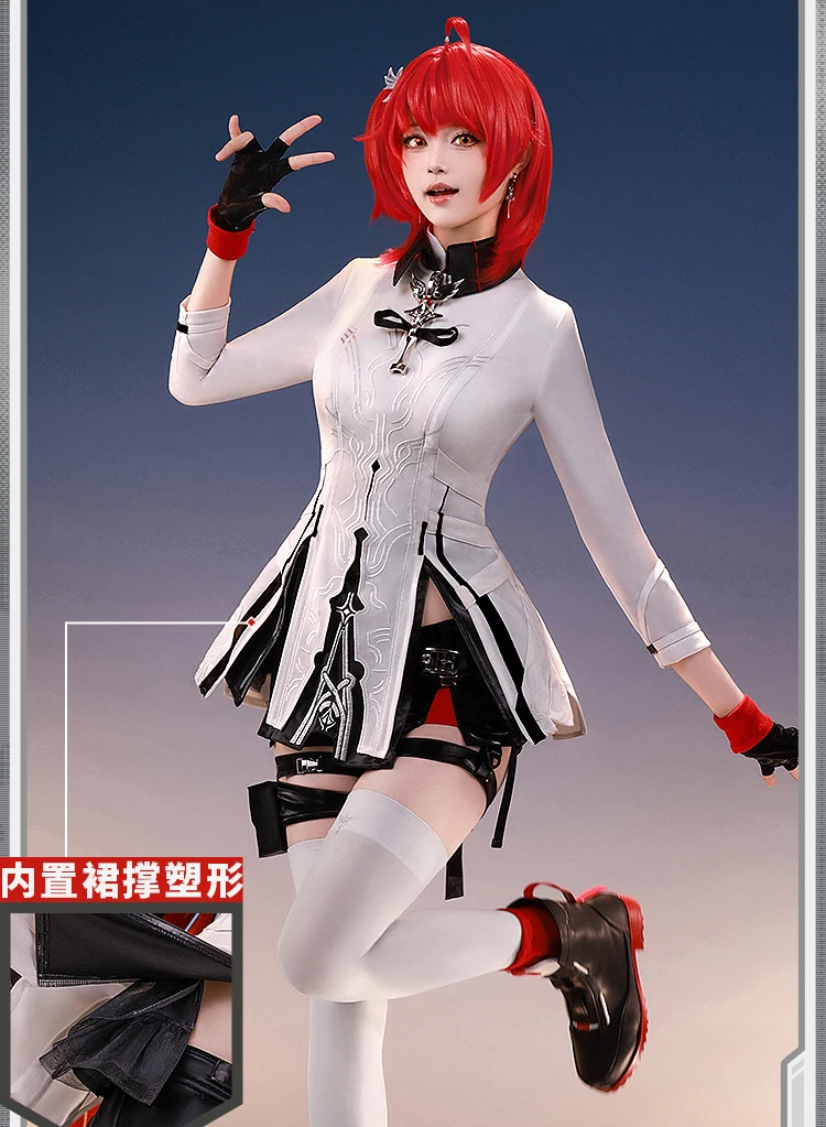 Новая игра Arknights Exusiai the New Covenant Косплей Костюм Хэллоуин Рождество Ролевая вечеринка Выставка комиксов Размер S-XL