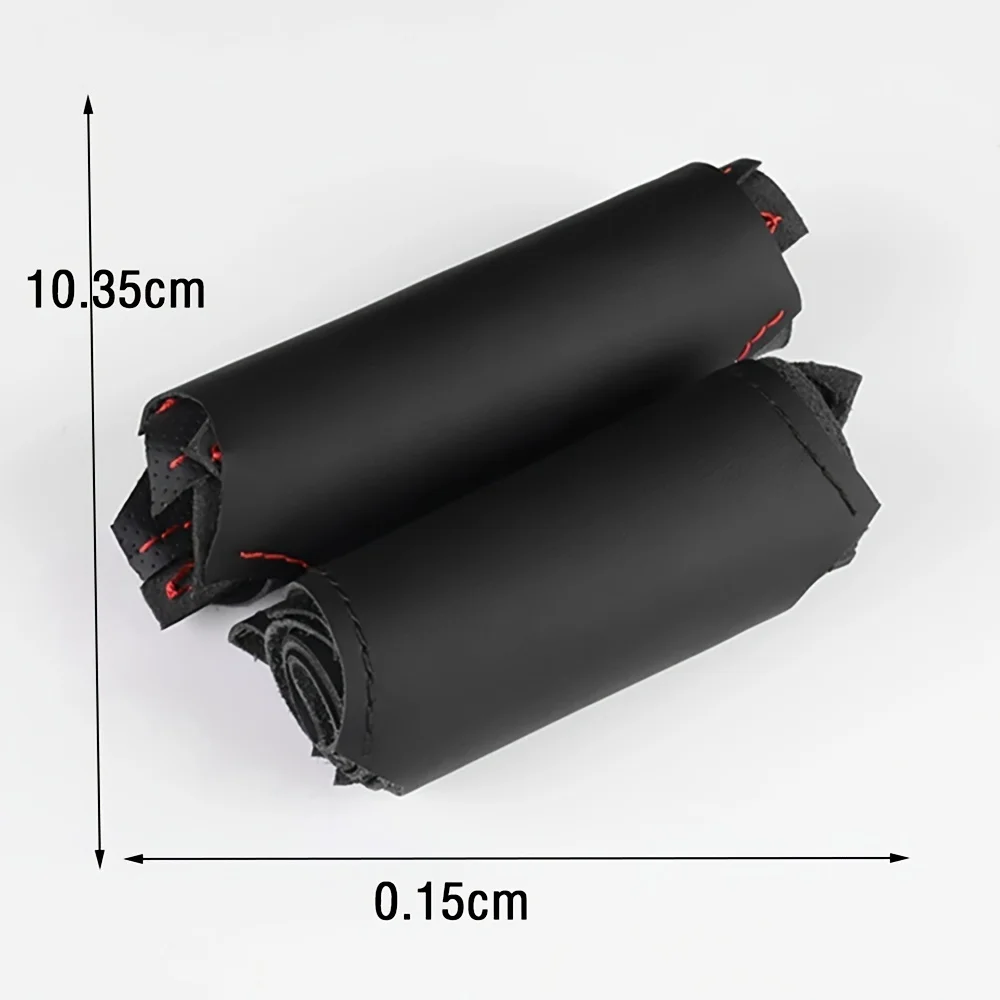 Auto Lenkrad Abdeckung Geflecht Hand Nähen Anti-Slip Carbon Faser Leder Für Volkswagen Golf 6 Mk6 VW Polo Mk6 auto Zubehör – Detail 5