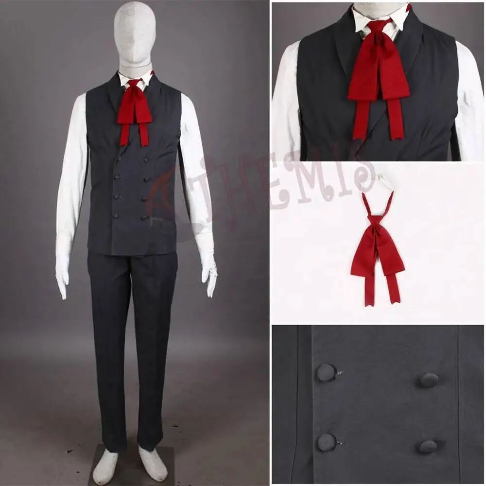 New Vampireng Hunter Cosplay Hellsing Alucardes Cosplay Costumes Coat Hat Wig To Choose For Game Party Halloween Custom Made - view 6