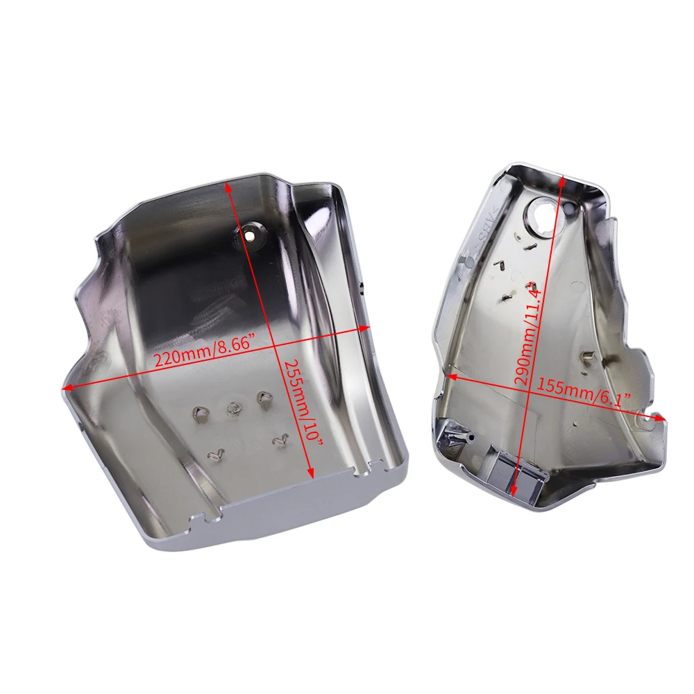 Chrome Battery Side Cover Fairing Guard Cowl For Yamaha Dragstar VSTAR XVS 1100 Classic Custom 1999-2011 2010 2009 2008 2007 06