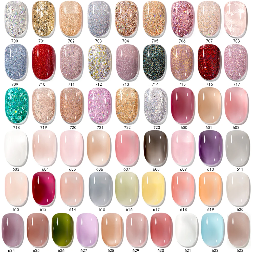 MAYCHAO 7.3ml Gel Nail Polish 146 Colors Soak Off UV LED Gel Long Lasting Base Top Coat Nail Art Manicure Salon DIY Nail Design