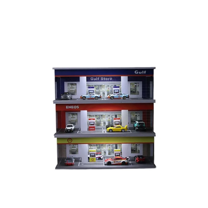 

Simple gas station assembly exhibition hall scene