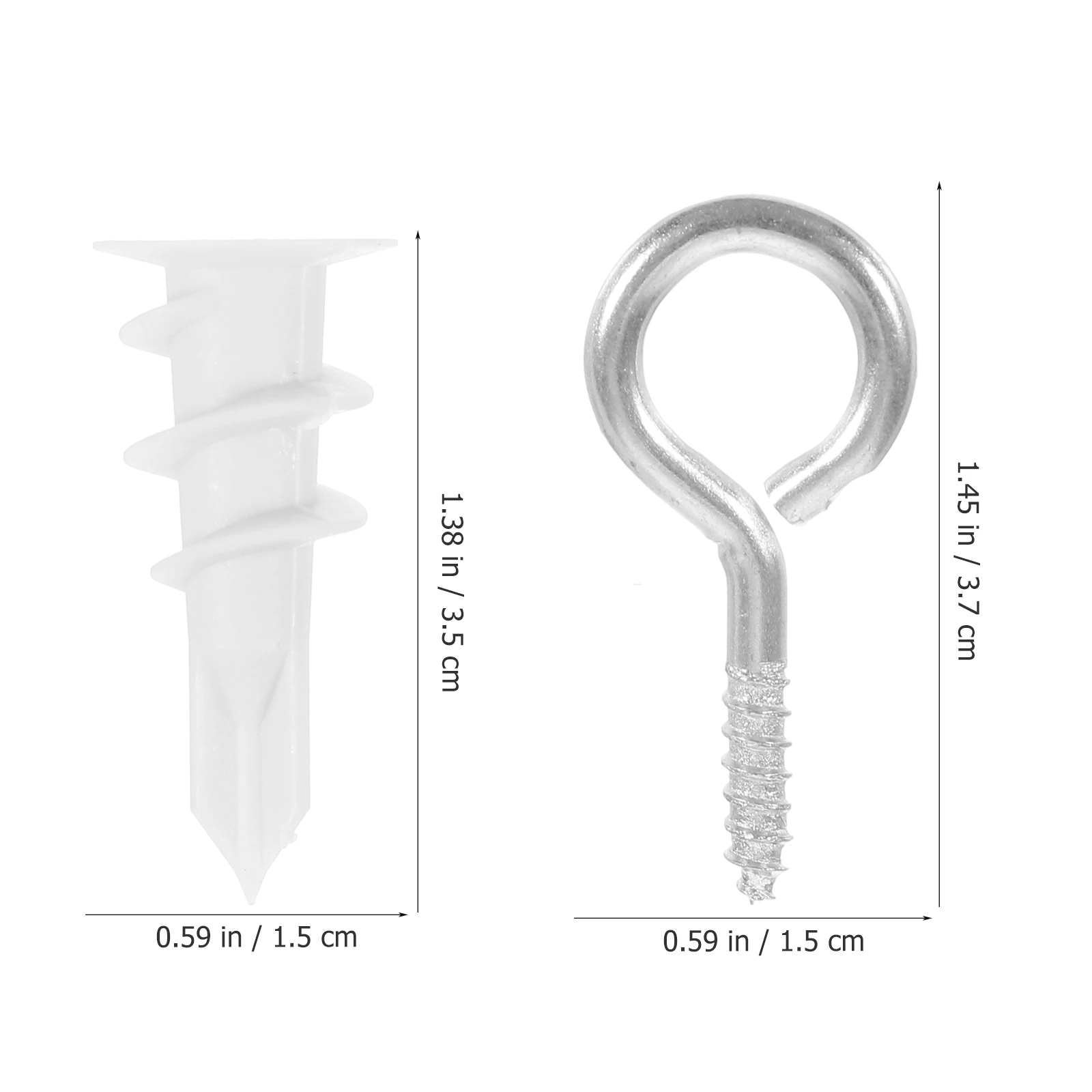 

Self Drilling Drywall Anchors Kit Heavy Duty Wall Anchors Screws Fixings Fasteners For Hanging Hooks Eyelet Screws Masonry