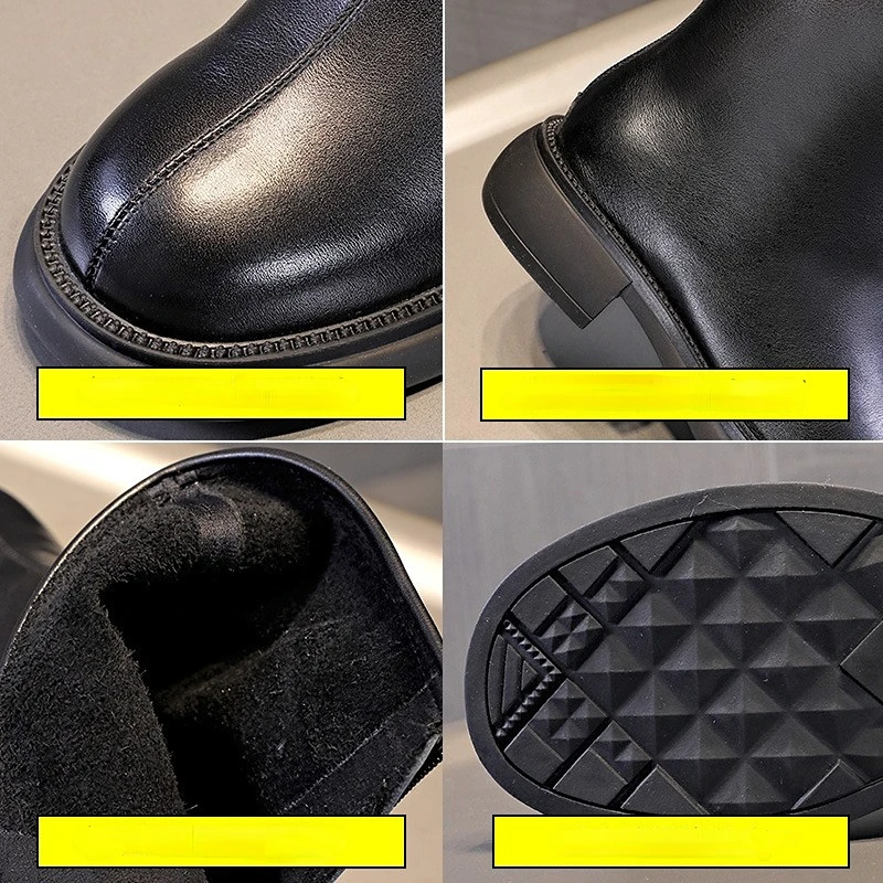 Brand New Women Boots Autumn Winter Ankle Boots Woman Fashion British Retro Women Short Boots Rear Zipper Leather Boots Ladies