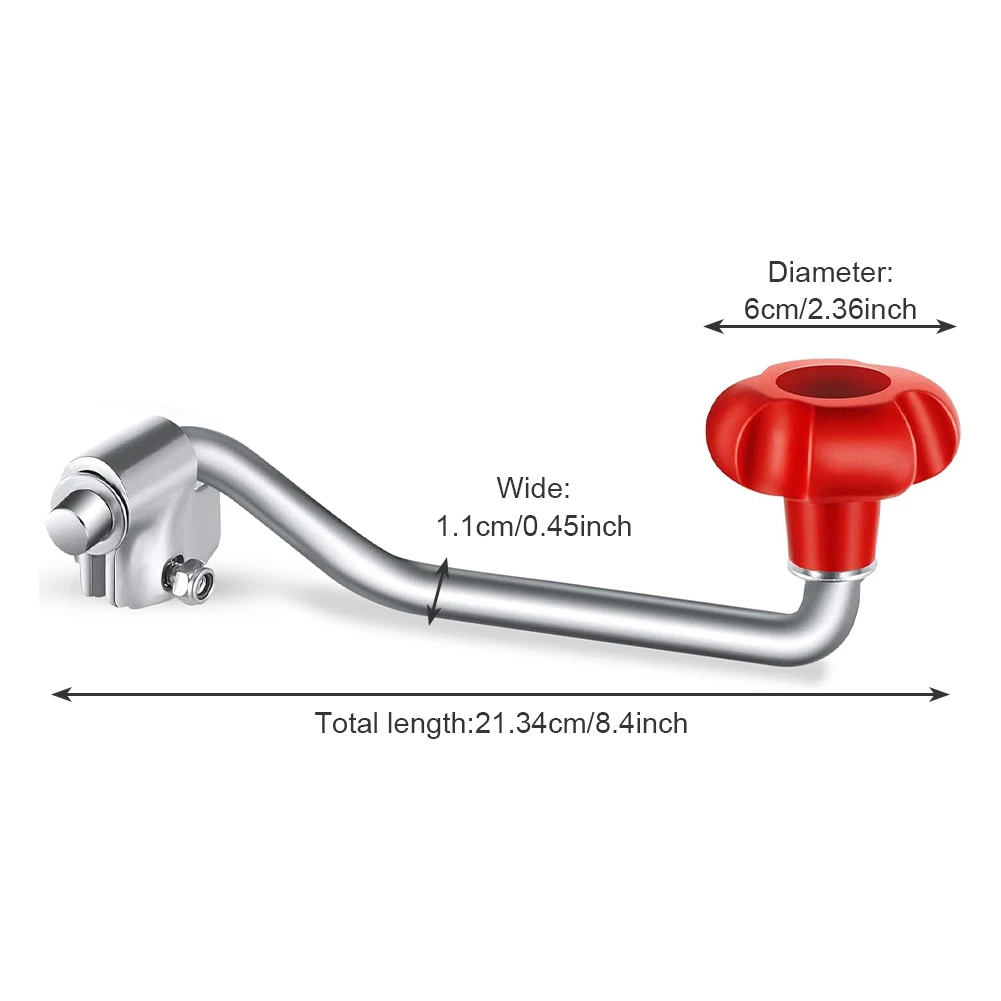 2-set universele aanhangerkrikgreep vervangende krik crank top windkrikgreep past op de meeste aansluitingen aanhanger
