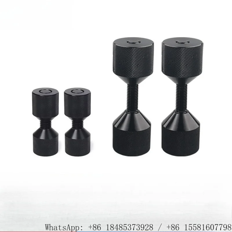 1-1/8 Inch 2 Hole Flange Alignment Pin Set 1/2-14 ASME 150LB Knurled Aluminum Pipe Positioning Locating Tool
