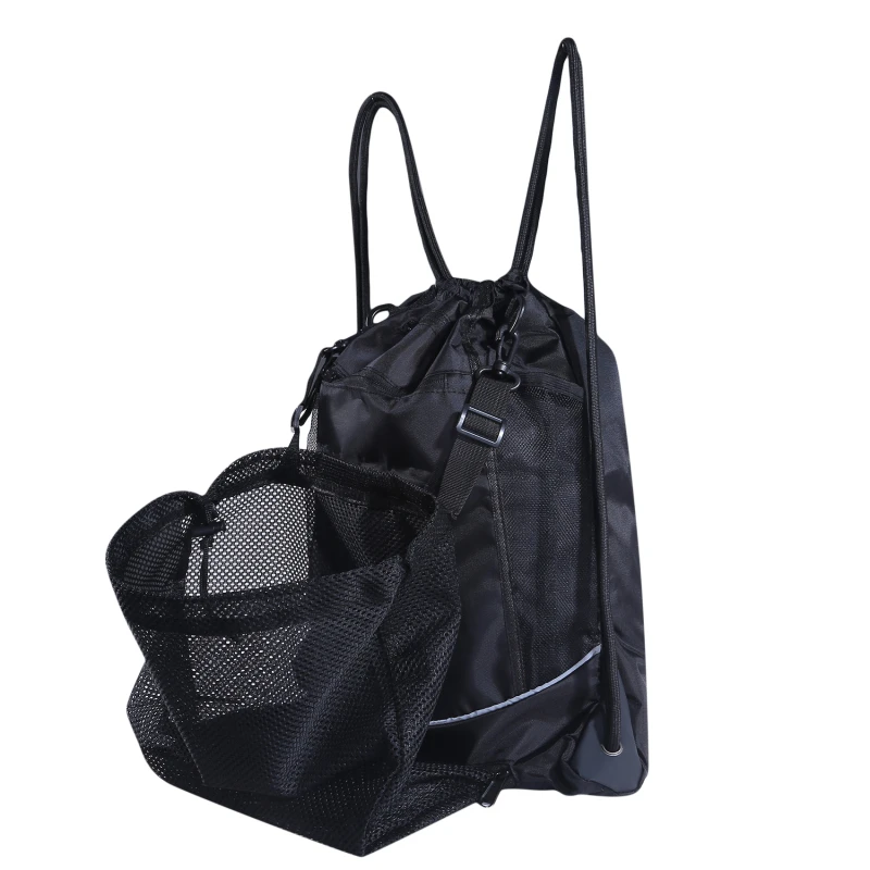 Drawstring Basketball Backpack Mesh Bag Football Soccer Volleyball Ball Storage Bags Outdoor Sports Traveling High Quality