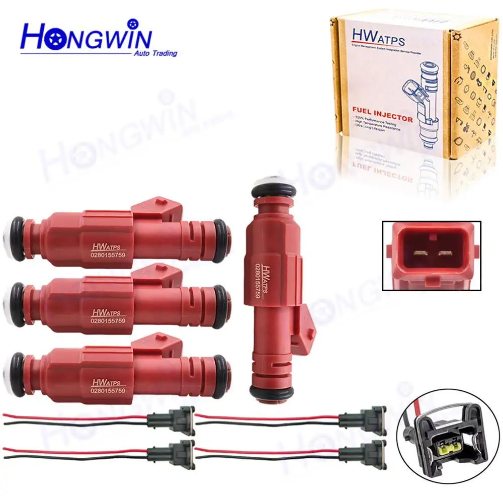 

4PCS 1275395 FJ948 94545560 Fuel Injector Nozzle Wire For VOLVO 850 Estate V70 I C70 I Coupe S70 850 Saloon XC70 I 0280155759