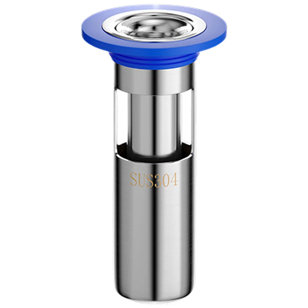 Stainless Steel Floor Drain Core 304 for Bathroom Deep Water Seal Triple Block Design Hair Filter 32mm 38mm Wide Fit