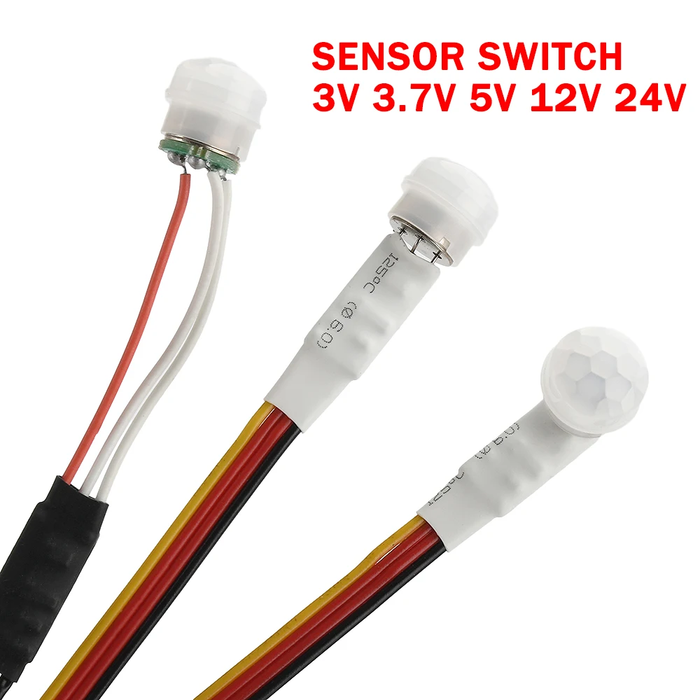 DC 3-24V induction switch automatic detector PIR infrared human motion sensor for cabinet wardrobe lights 3V 3.7V 5V 12V 24V