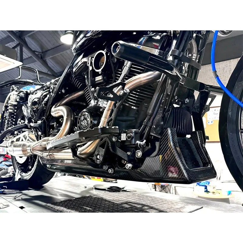 HD 121/117 بجولة دراجة نارية ألياف الكربون لوحة التزلج واقية محرك الحرس لوحة لأنظمة الجسم الإنزلاق الطريق أحدث