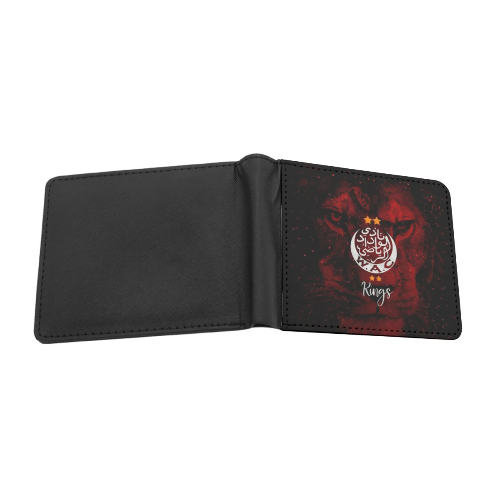 Wydad Athletic Club Kings Short Men's Wallets Credit Card Holder Retro Wallet Male Pu Leather Wallet Wydad Wydad Athletic Club