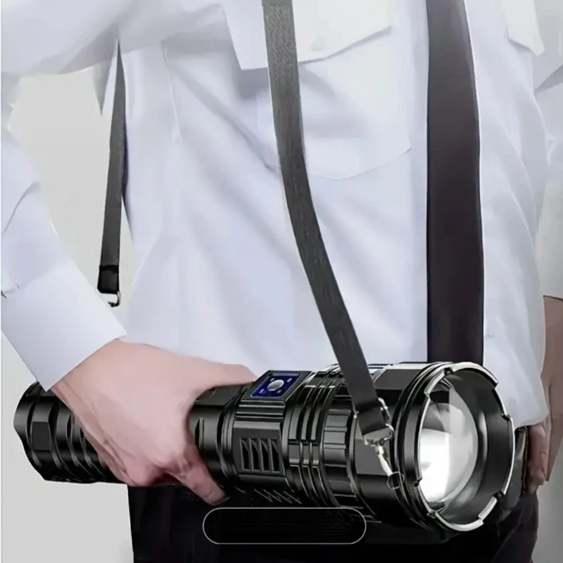 Rechargeable LED Flashlights with 5 Lighting Mode, Waterproof, Long Lasting, Powerful, Handheld, Bright