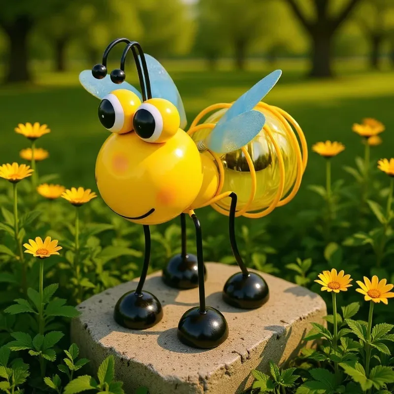 Wasserdichte Solar-Gartenfigur „Glühwürmchen“ – Kreatives Deko-Element für Garten, Hof und Wege – Einzigartiges Einweihungsgeschenk