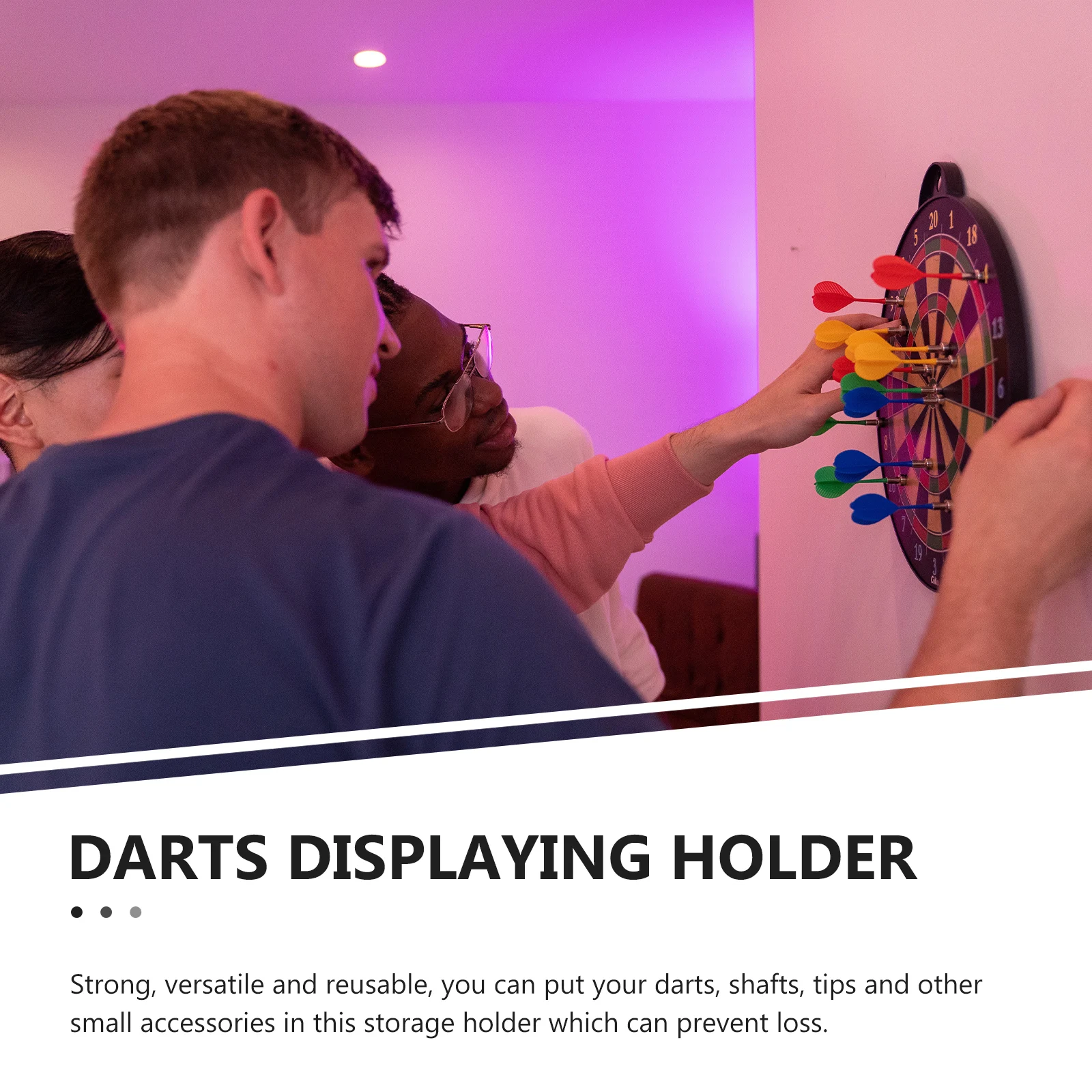 

1 set Wall Holder Workout Accessories Wall Rack Storage Rack Indoor Dart Indoor Dart Holder Board Organized Neat Toy