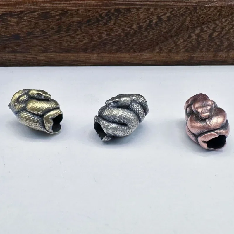 حبات سكين نحاسية ثعبان بيثون ، حبل مظلة خارجي EDC ، حبل منسوج ، أساور باراكورد بانك ، دلايات ، إكسسوارات مجوهرات ، تصنعها بنفسك