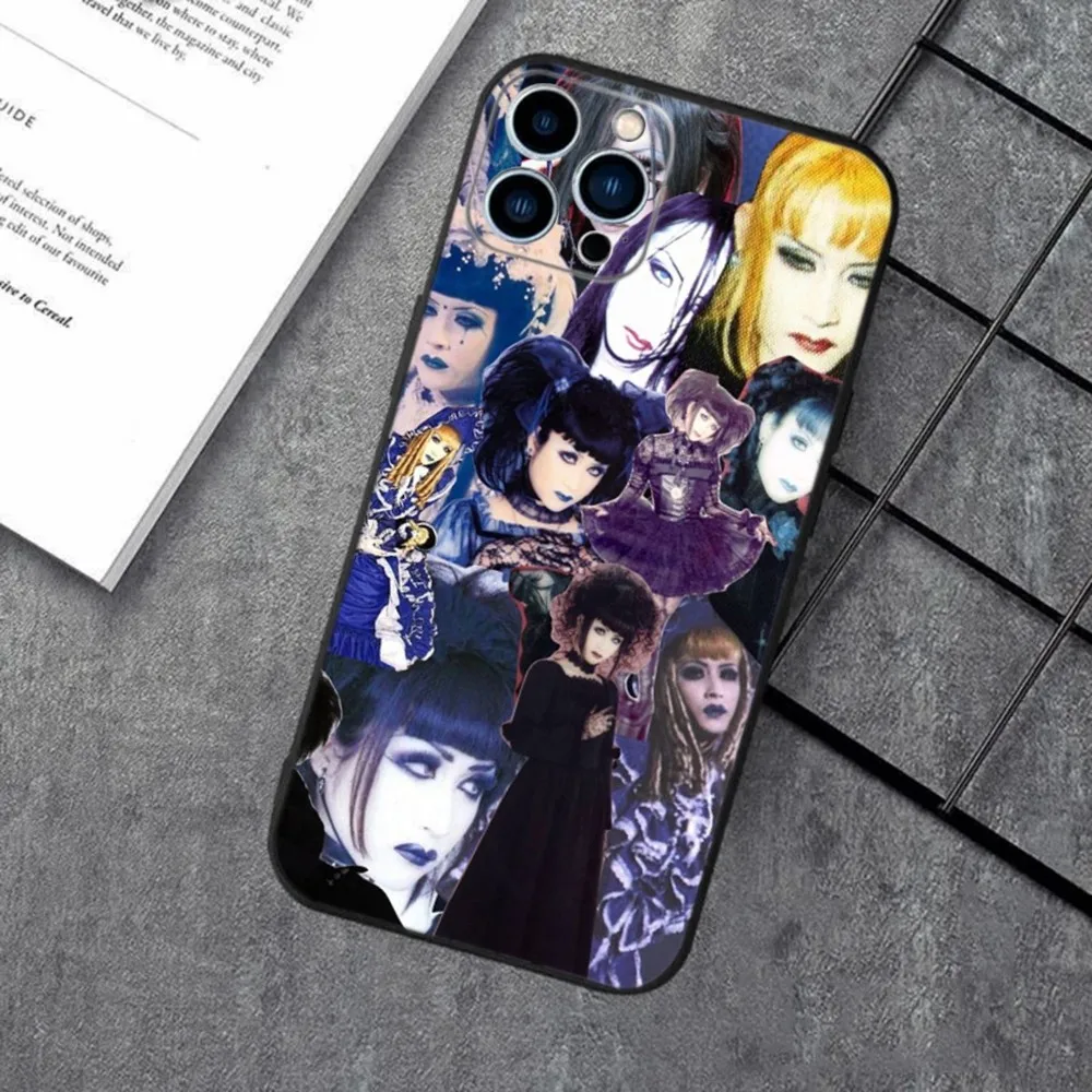 Malice Mizer Rock Band Phone Case For iPhone 16,15,14,13,12,11,XS,XR,X,8,7,Pro,Max,Plus,mini Silicone Black Cover