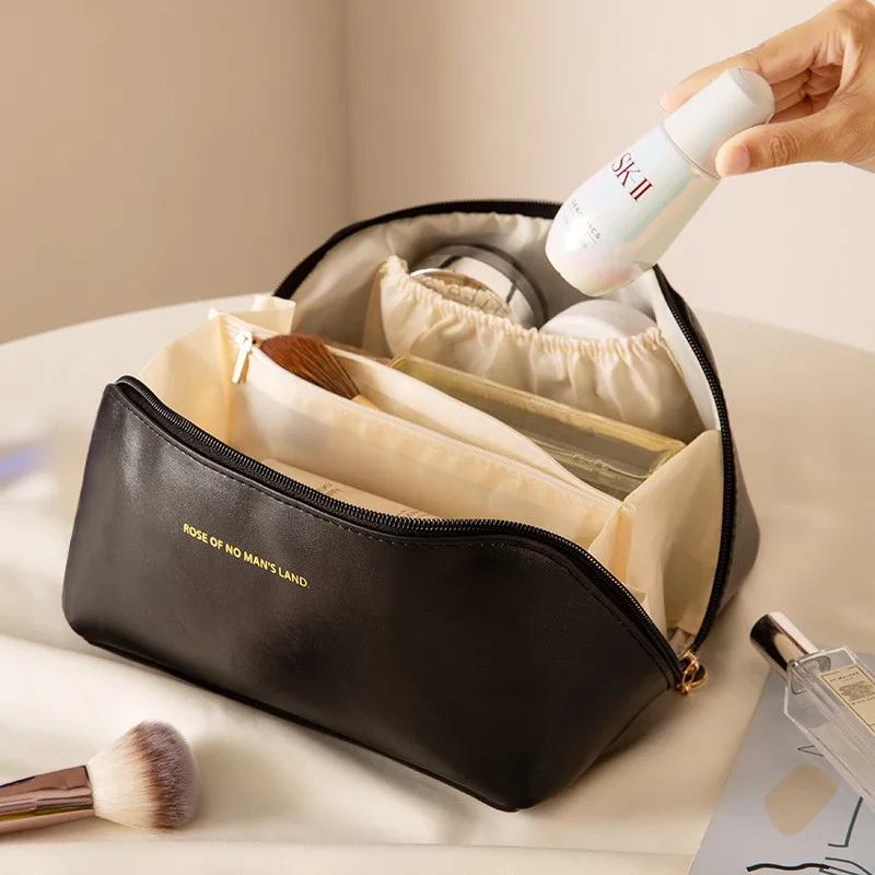 2024 PU federa grande borsa cosmetica da viaggio per le donne borsa per il lavaggio di moda borse da toilette custodia per il trucco di bellezza di