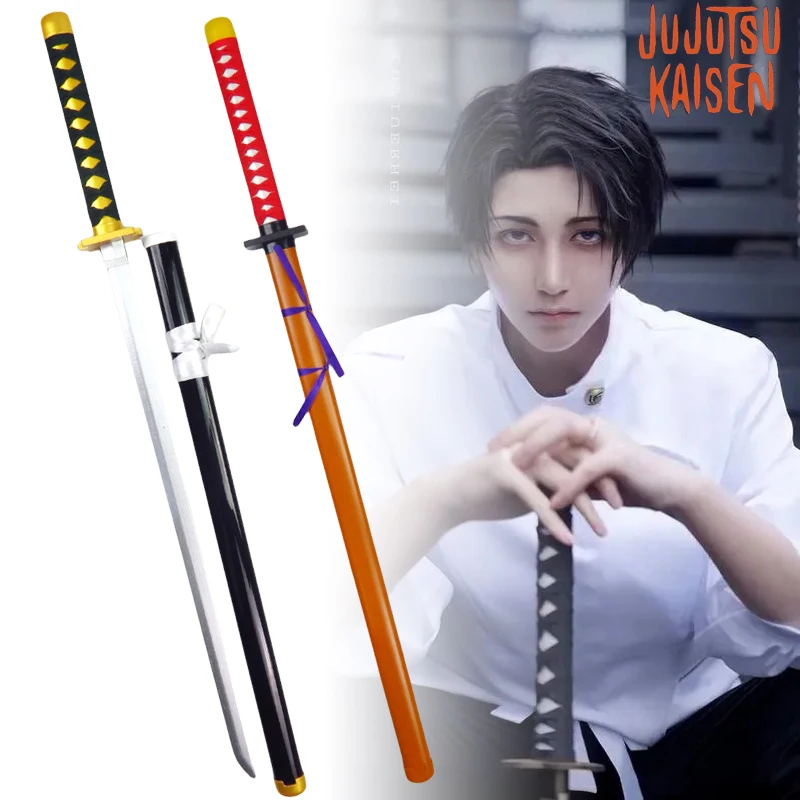 

104cm Jujutsu Kaisen Katana Anime Sword Okkotsu Yuta Cosplay Prop Satoru Gojo Real Size Wooden Japanese Samurai Sword Kid Toys