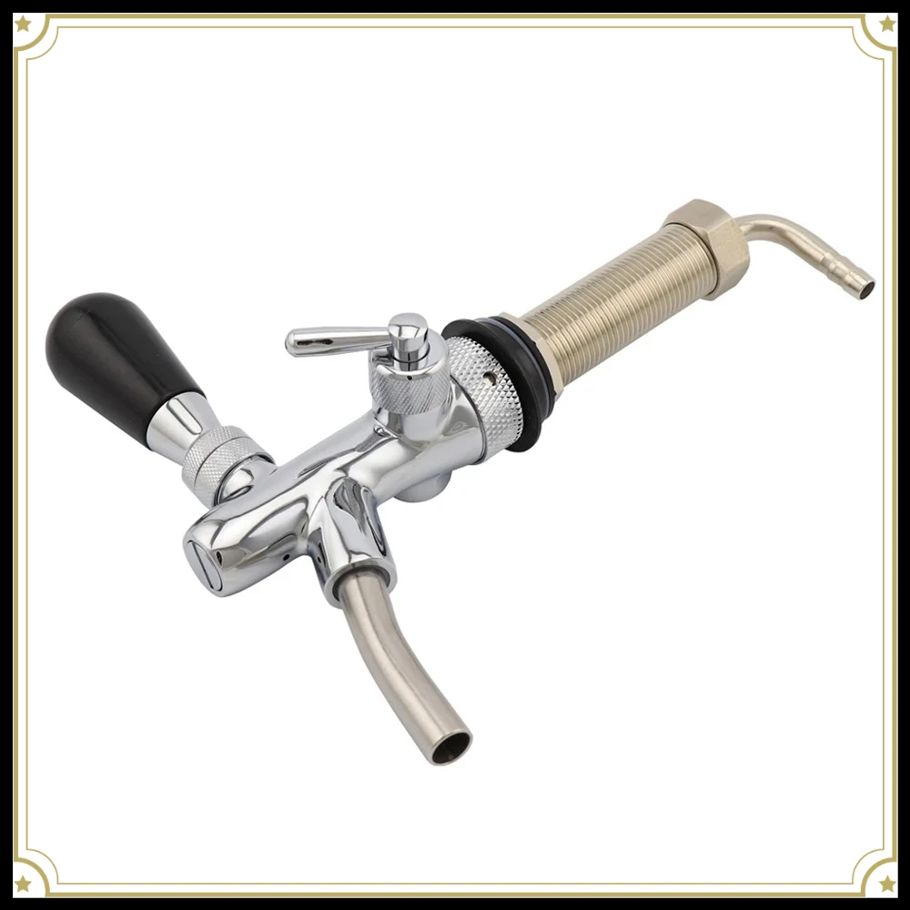 Adjustable Beer Tap with 100mm Long shank brewing kegging Homebrew Draft Beer Faucet
