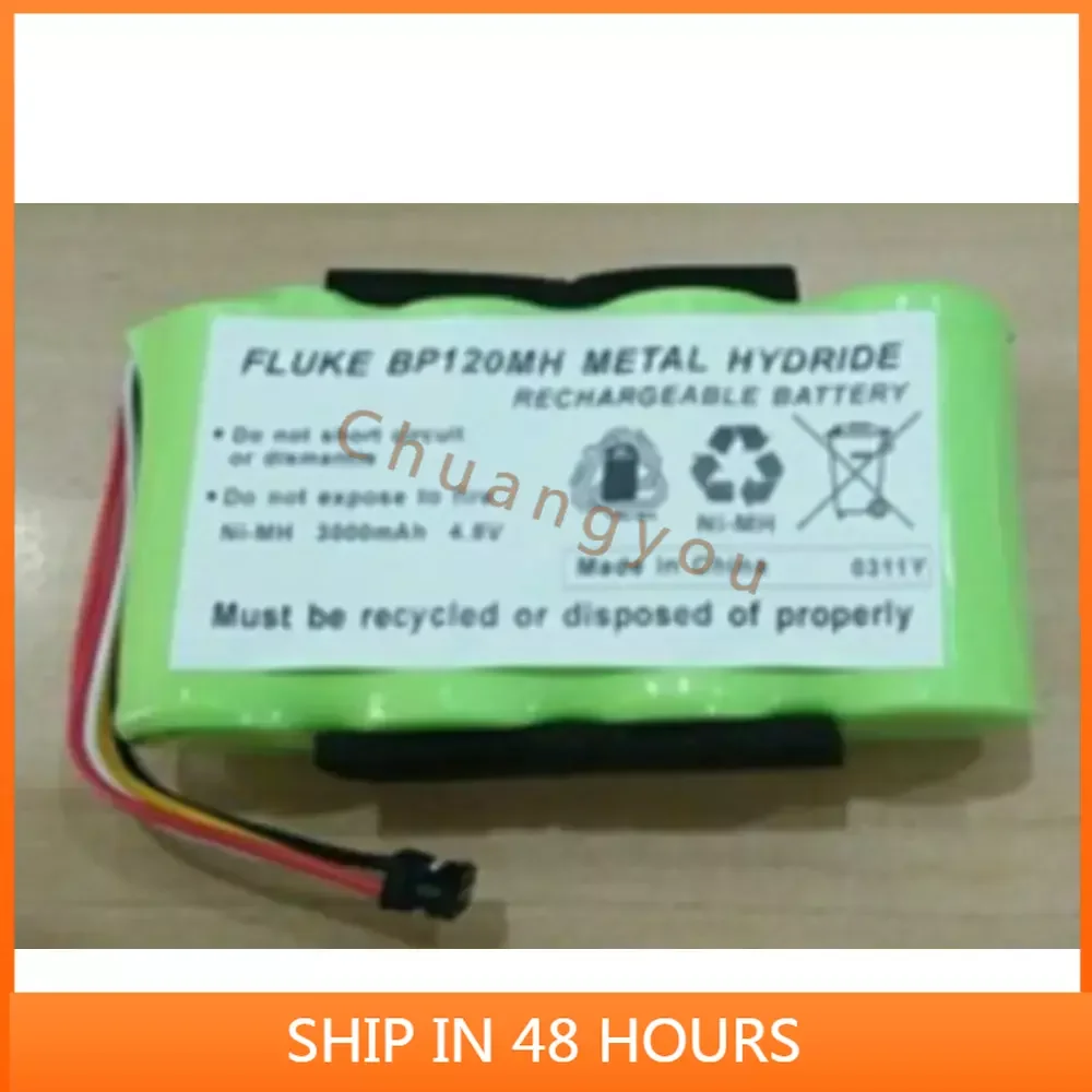 

4.8v for FLUKE BP120,BP130,bp-120,bp-130 43 43B 123 123S 124 125s/f BP120MH B11483 batteries