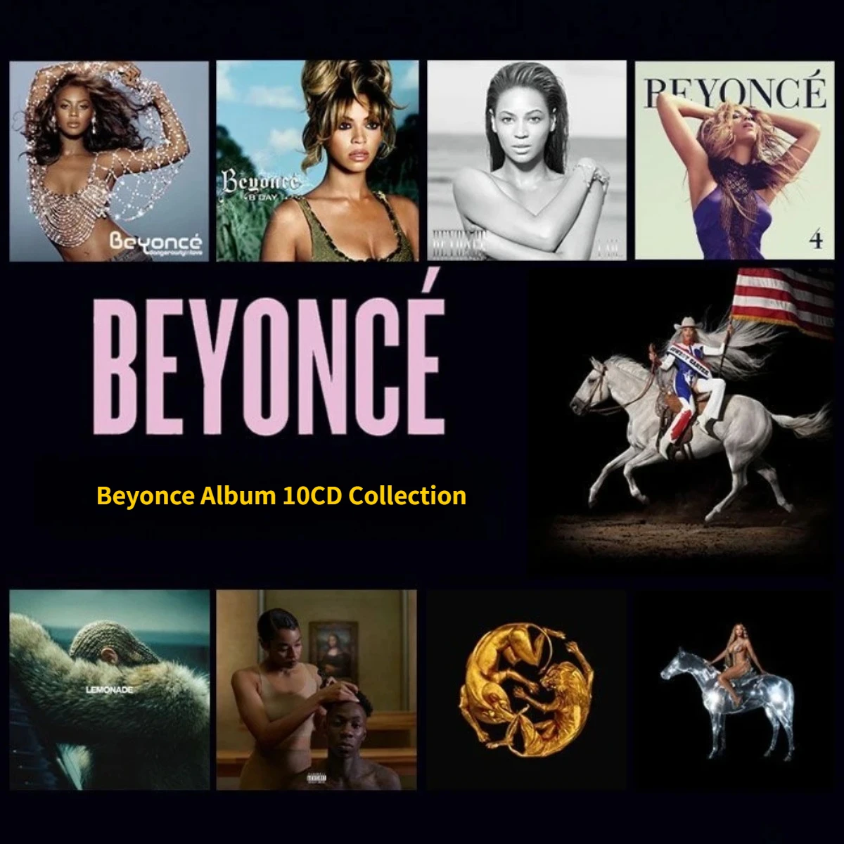 

Коллекция музыкальных альбомов Бейонсе COWBOY CARTER, 10 CD-дисков, только CD-диски, качество звука без потерь, записанные на CD, для воспроизведения в автомобиле, дома и в коллекции