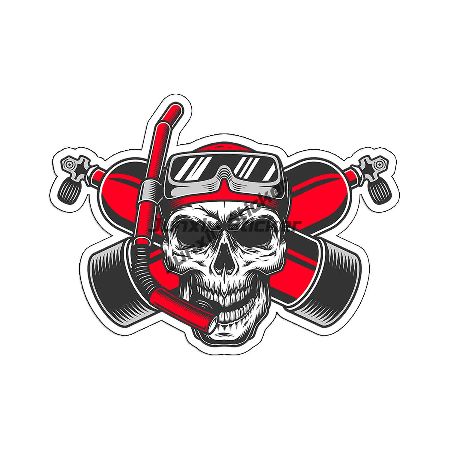 

Skull Diver Down Sticker Car Vehicle Window Bumper Decal Tank Cup Scuba Dive and Accessories Ornaments Jdm Decor Robot Gadgets