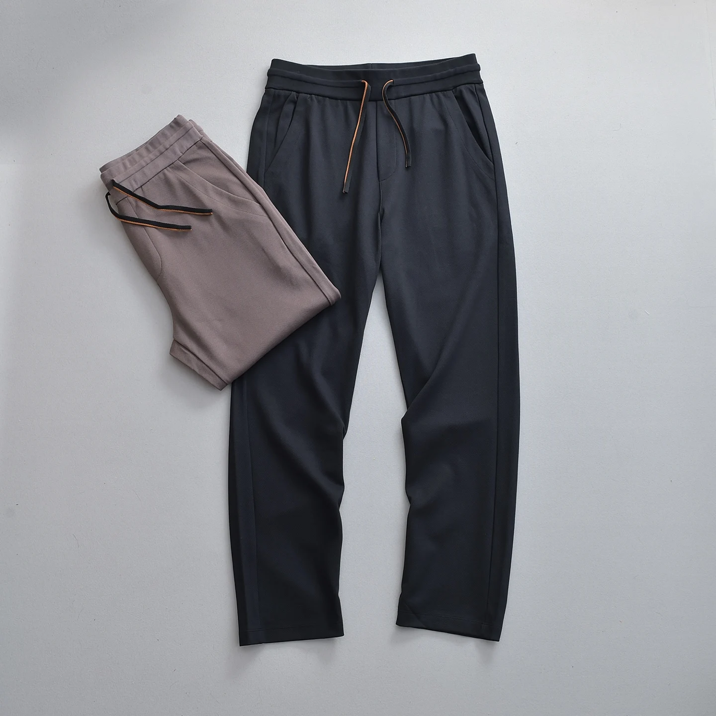 

Italian LP 25 early autumn new simple and comfortable cotton drawstring trousers men's fashion straight casual pants