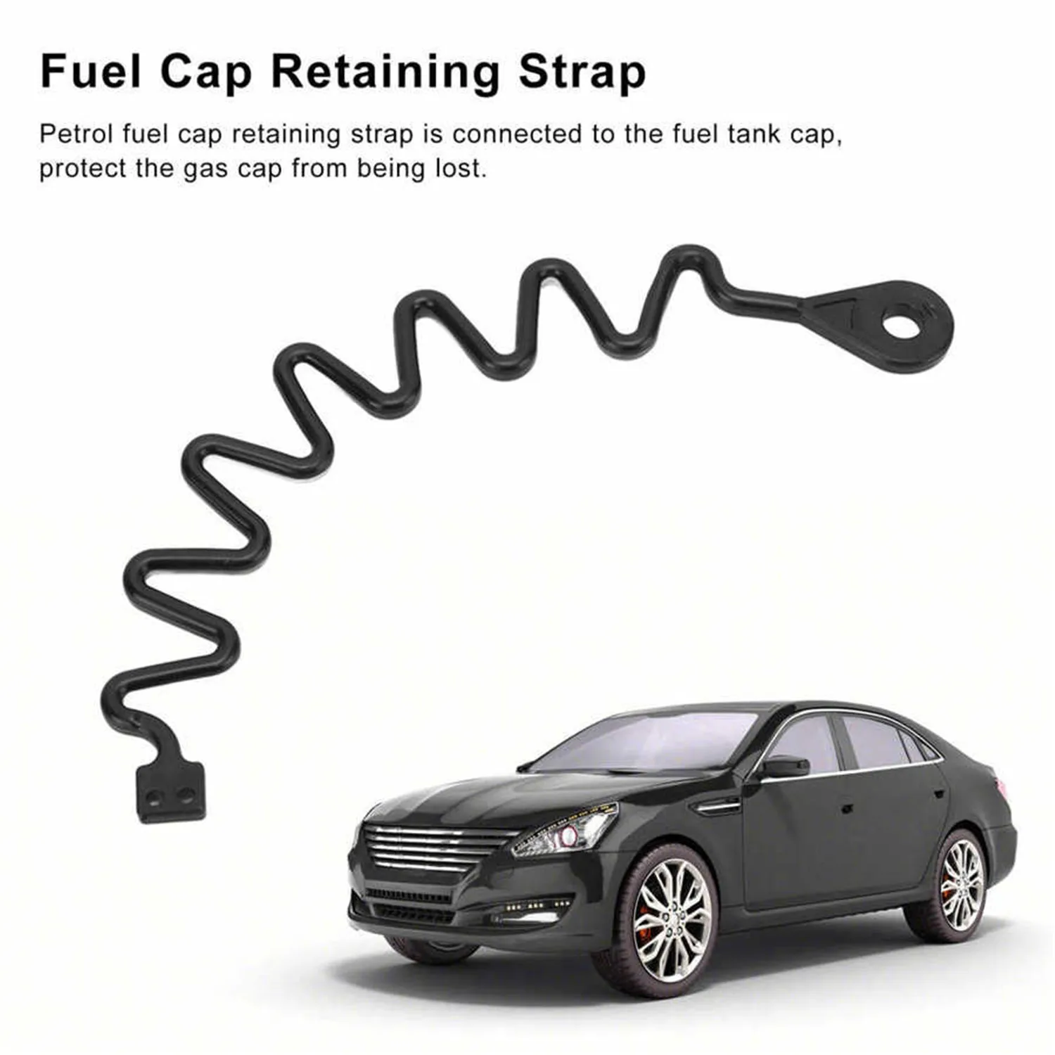 SINOCMP 10004047 31336424 Petrol Fuel Tank Cap Retaining Strap Rubber Tether For S60 S80 V60 V70 XC60 XC70 XC90