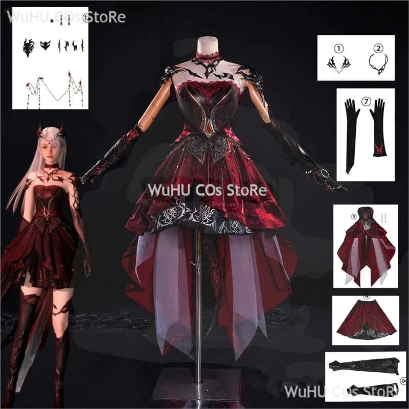

Love and Deepspace Heroines Cosplay Costume Abysm Sovereign Hunter Uniform Dress New Combat Outfit Halloween Party Women Girls