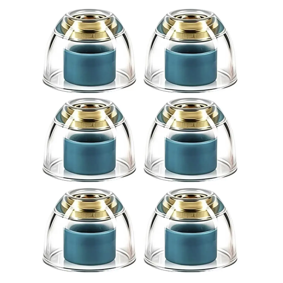 Brass Nozzle Liquid Silicone Hybrid Eartips High-Density Brass Core Soft Silicone M for -1000xm6/5/4/3