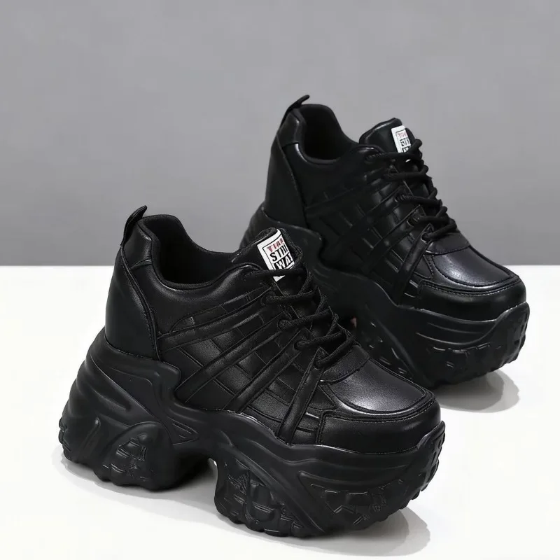 2026 New 10M 12CM Genuine Leat – Platform Sneakers Chunky recenzja i cena