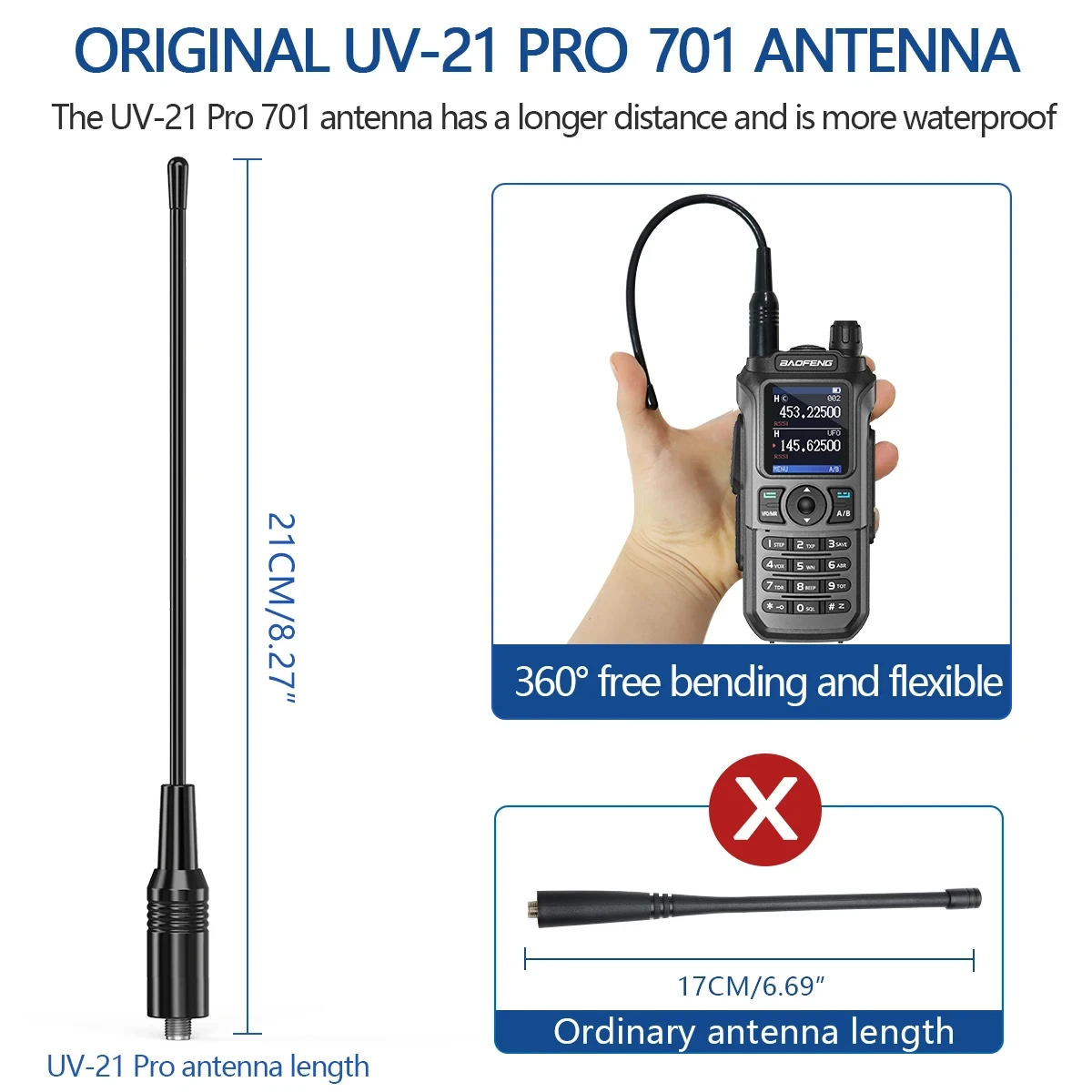 Baofeng Uv-21 PRO V2 أجهزة اتصال لاسلكية طويلة المدى تردد نسخة لاسلكية متعددة الموجات نوع C شاحن مجموعة لاسلكية التخييم راديو لحم الخنزير