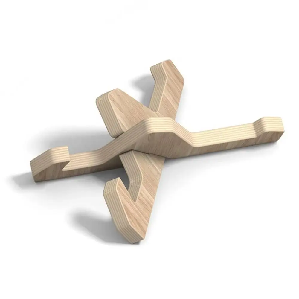 Wooden Texture Skateboard Stand Stable Support Multi-Functional Skateboard Display Stand Home Decor Sitting Bracket