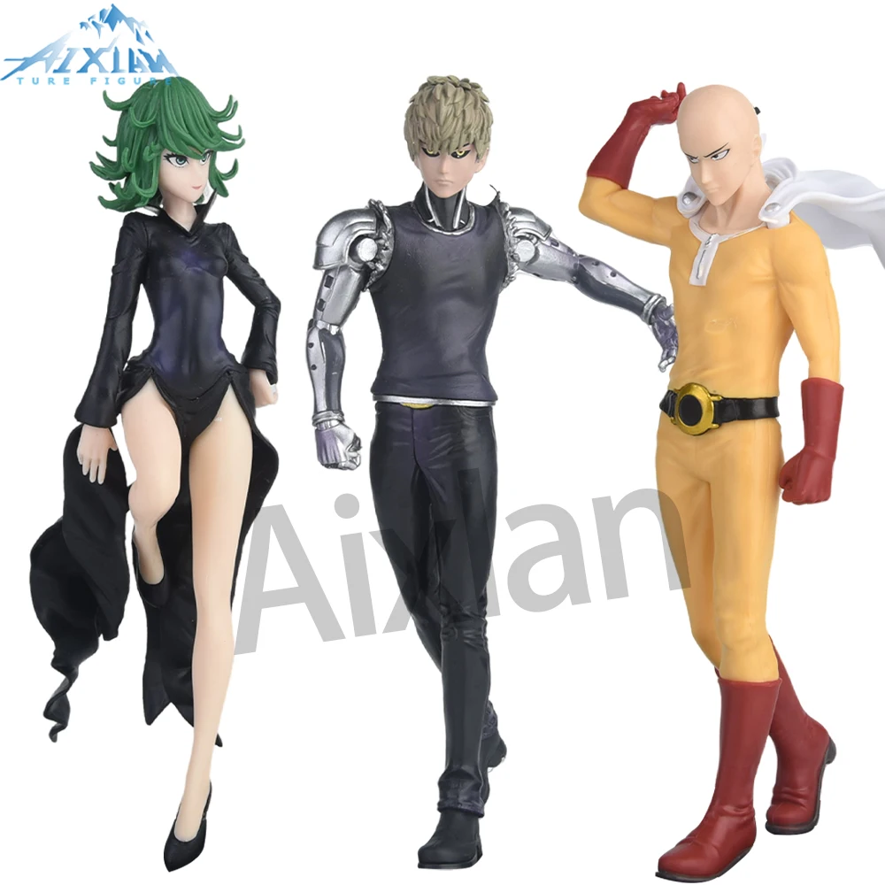 19 Cm Anime ONE PUNCH-MAN Figure Garou Genos Tatsumaki Movable Saitama Prefecture PVC Action Figure Model Collectible Model Toy