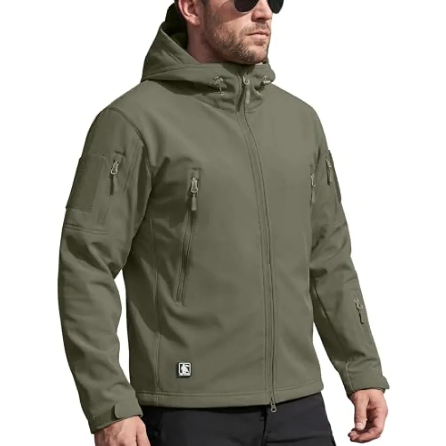 

FREE SOLDIER Men's Outdoor Waterproof Soft Shell Hooded Military Tactical Jacket