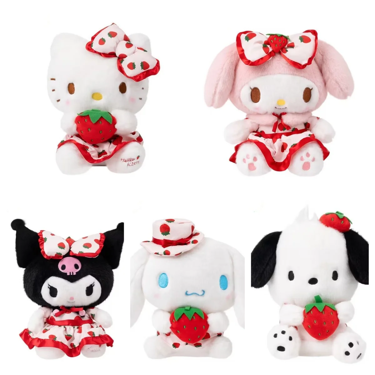 

Sanrio Strawberry Melody Kuromi Cinnamoroll HelloKitty Plush Toys Cars Homdecor Stuffed Dolls Birthday Gift For Girls