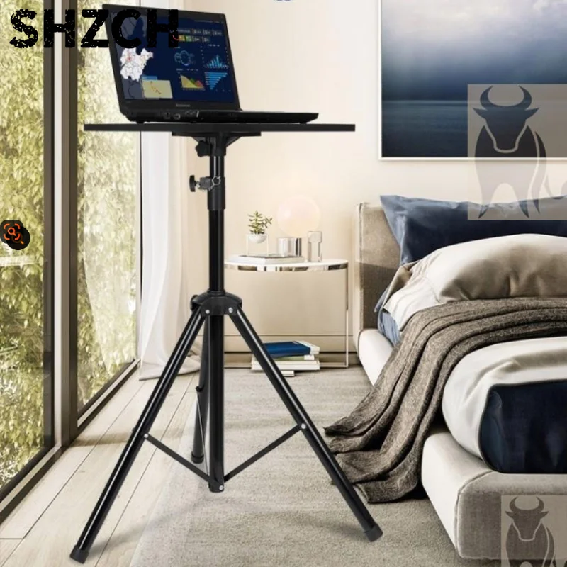Portable Laptop Lifting Bracket Adjustable Telescopic Vertical Office Desk Workbench Outdoor Live Streaming Mobile Tripod