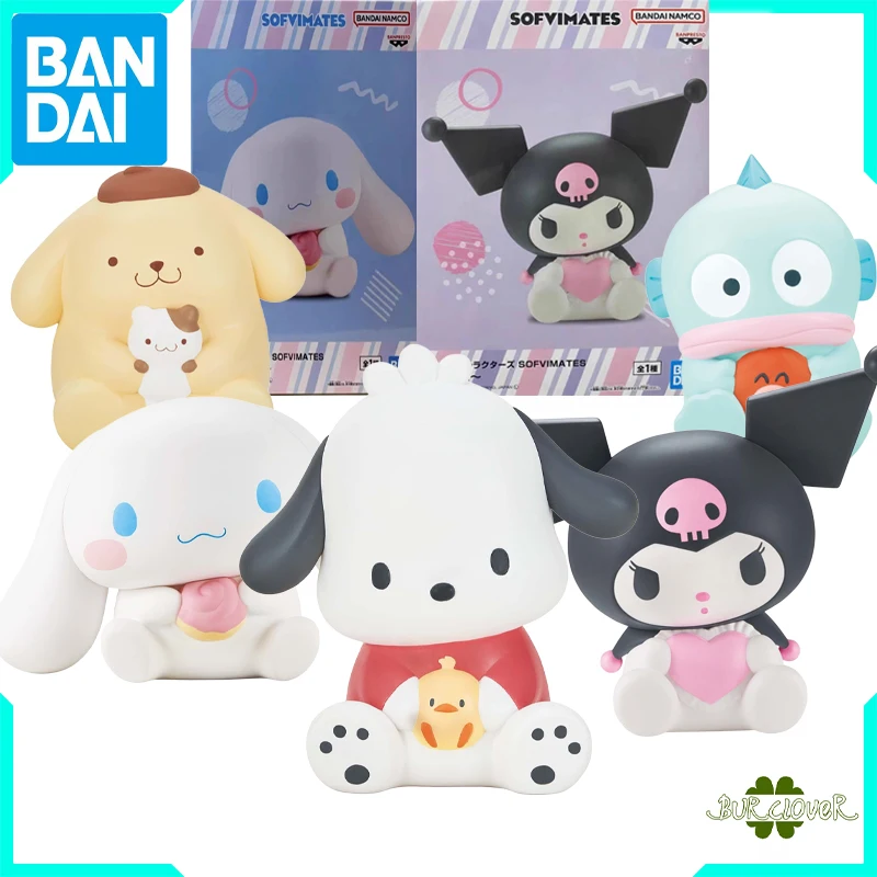 

Bandai натуральная оригинальная экшн-фигурка BANPRESTO SOFVIMATES CINNAMOROLL, игрушки для мальчиков и девочек, детский подарок, коллекционная модель, украшения