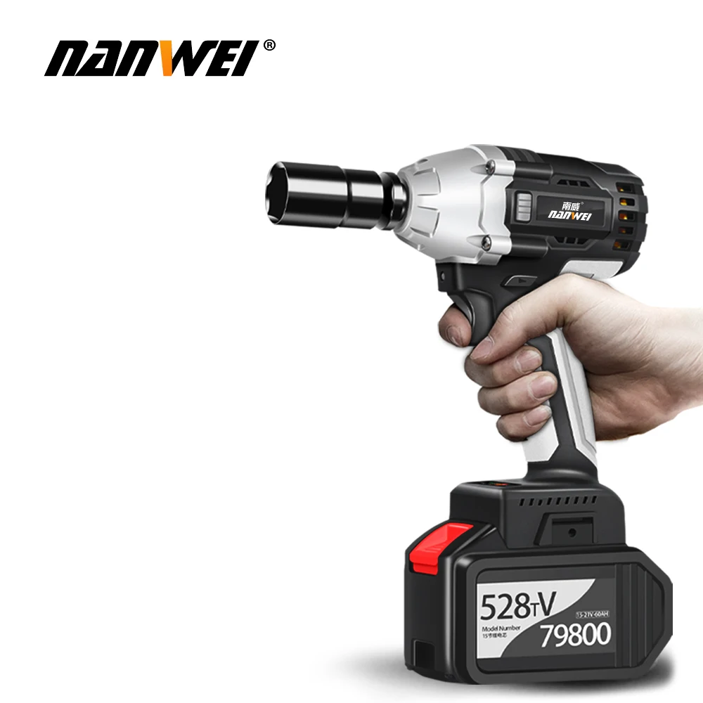 

Industrial Brushless Lithium Wrench 380N High Torque Cordless Electric Wrench Easy Removal Of Car Tires