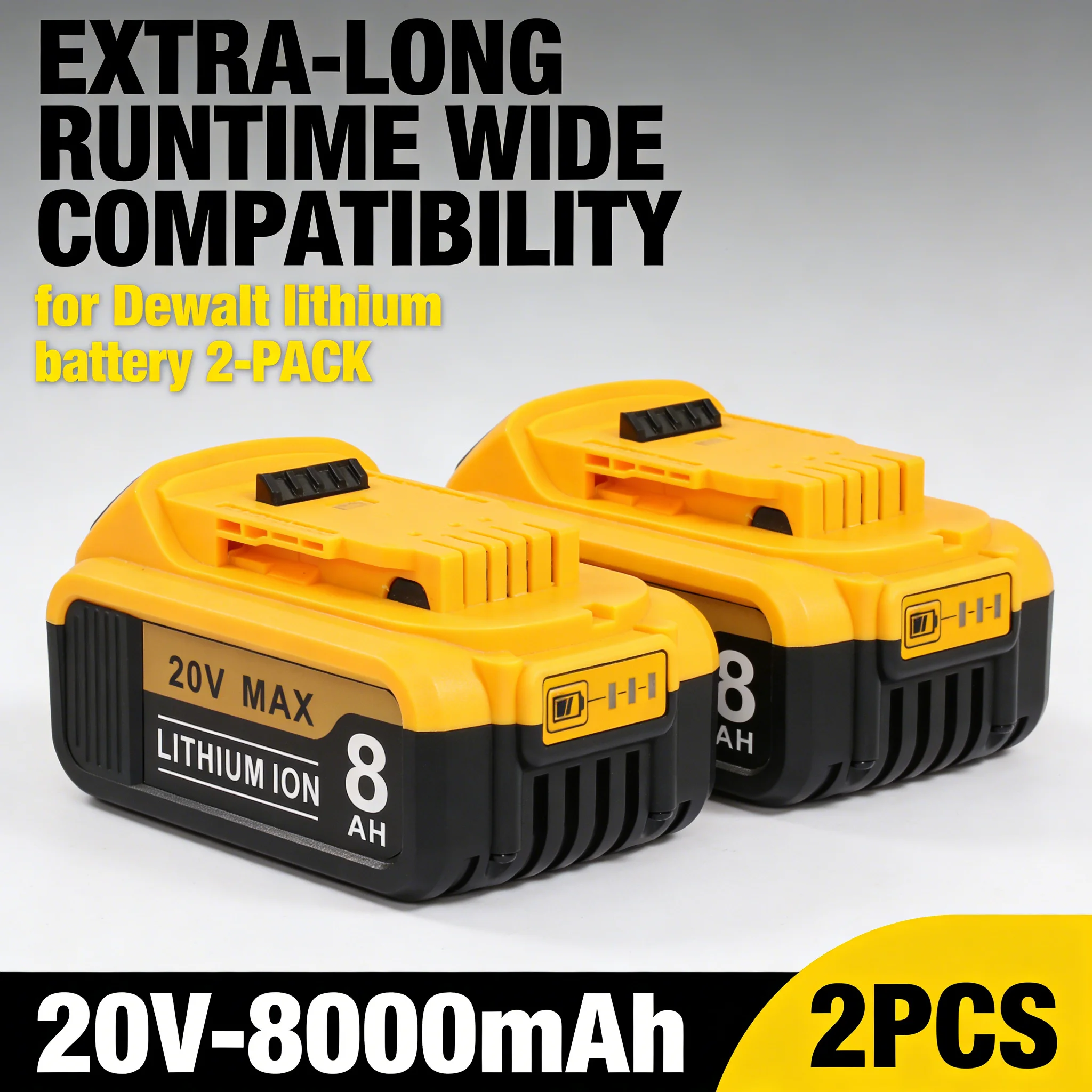 2PACK 8.0Ah Battery…
