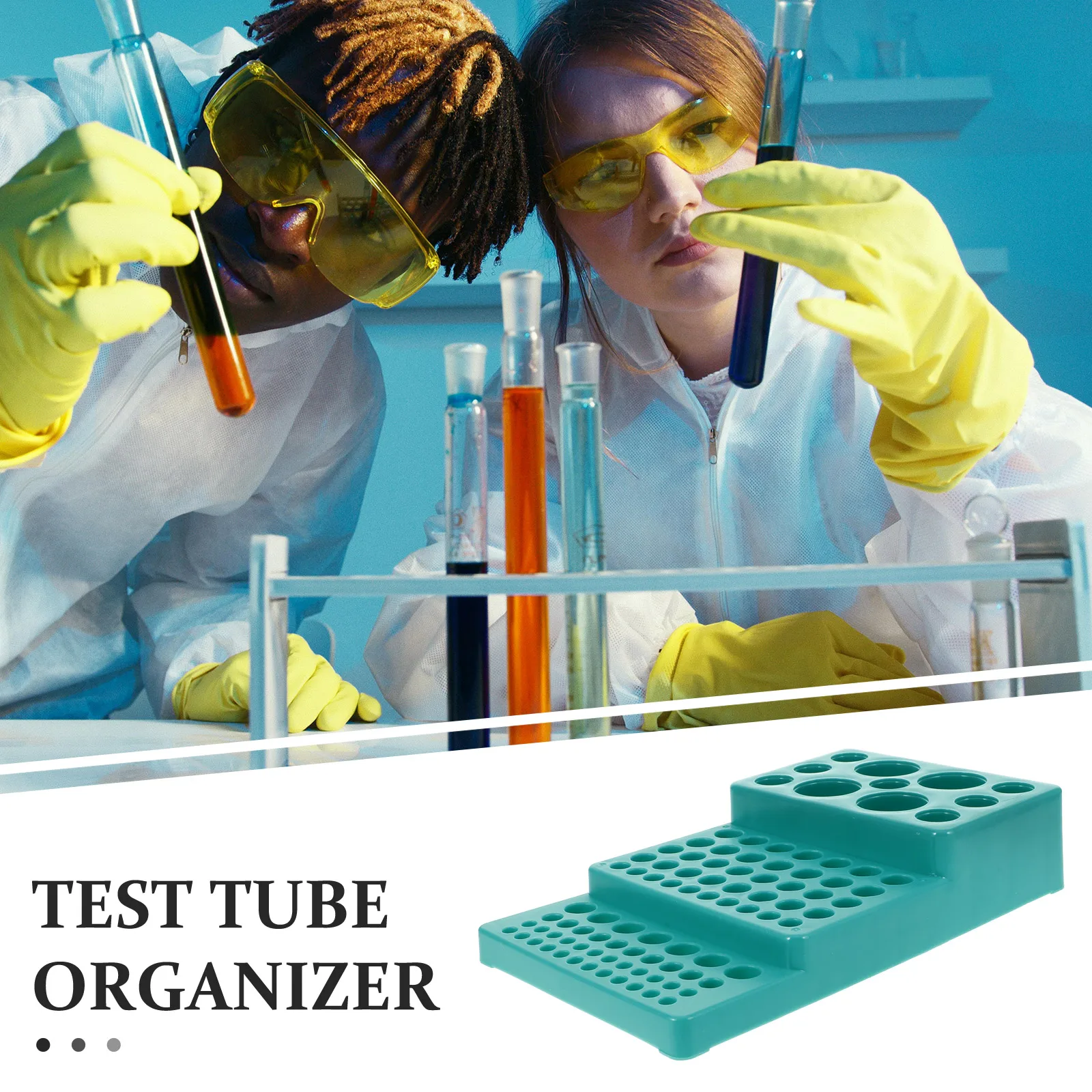 Multifunctional Test Tube Rack 12 Slots Tube Holder Plastic Lab Organizer Sampling Tubes Stand Reusable For Clinical