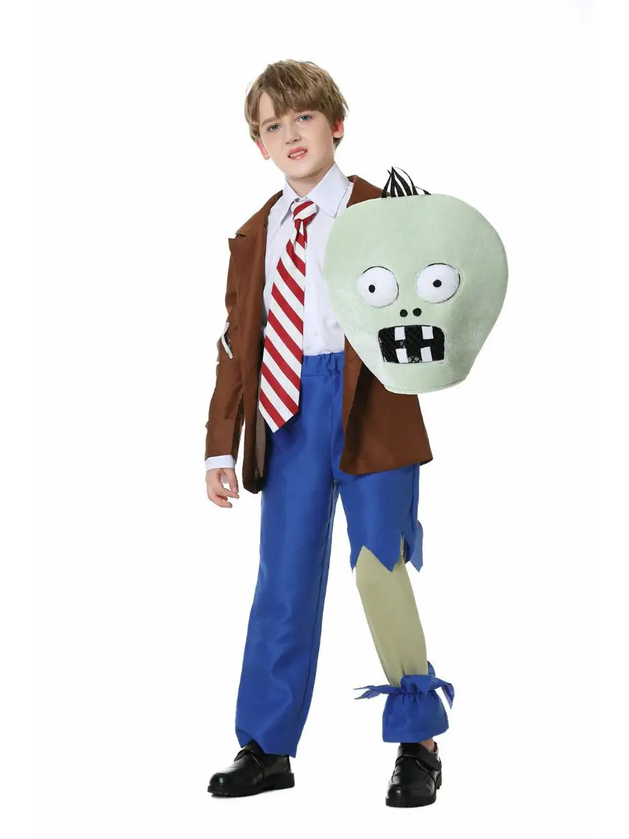 Nowa seria kostiumów na Halloween dla dorosłych i dzieci o tematyce roślinnych zombie, skręconych zombie, do odgrywania ról, horror, poliester...