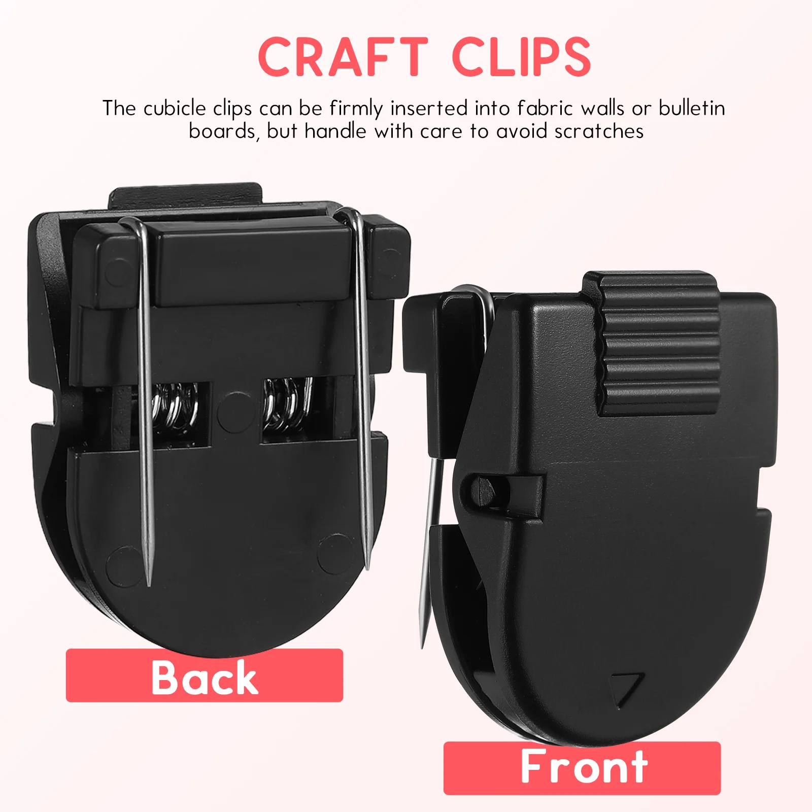 50Pcs Mini Plastic Clips Strong Grip Small Clips for Crafts Hanging Photos Paper Notes Holder Paper Clip Holder