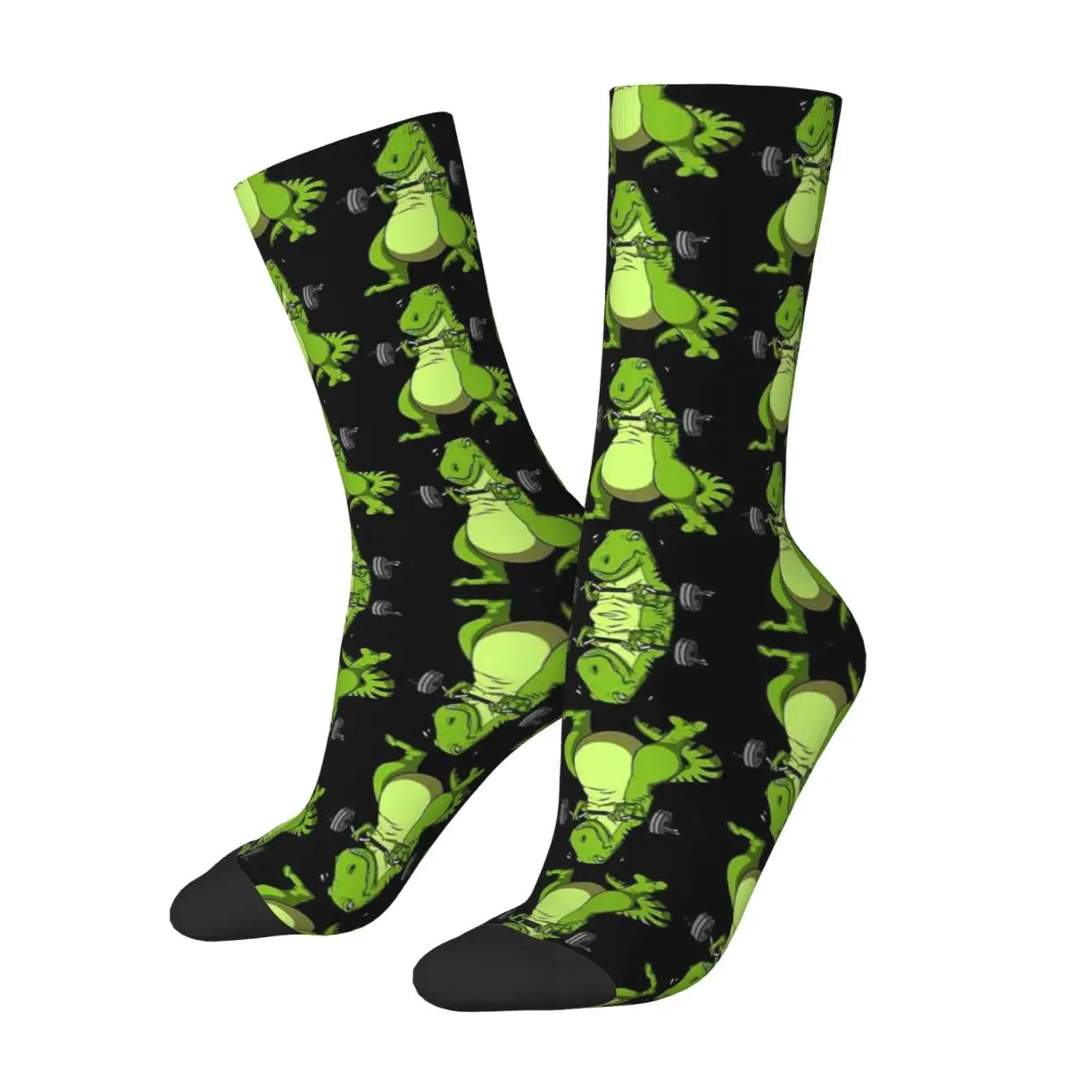 T-Rex Dinosaur Fitness Socks Harajuku High Quality Stockings All Season Long Socks Accessories for Unisex Gifts