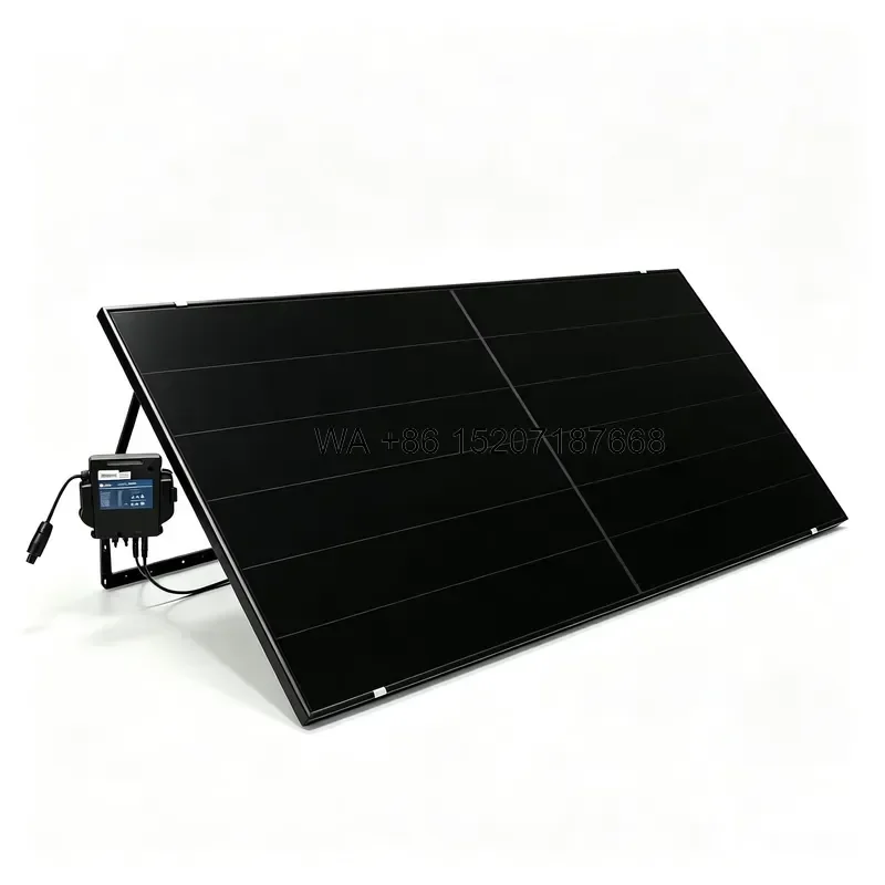 Wmwmnu for Balcony Solar PV Kit UK Certification Roof Mounting Home Use Solar Panel 800W Micro Inverter Plug Play App