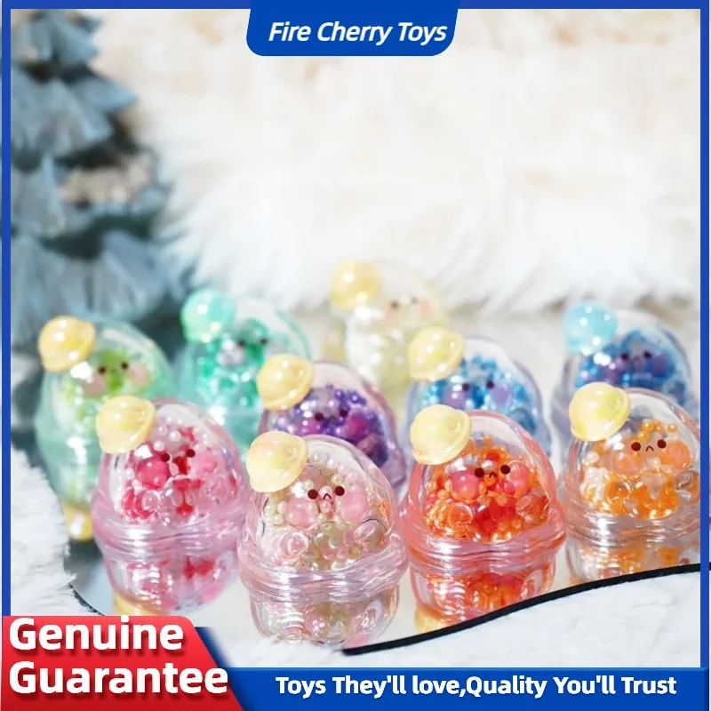 

New Bubble Eggs Iridescent Party Series Mini Bean Blind Bag Mystery Box Guess Bag Kawaii Action Figure Ornament Model Girls Gift