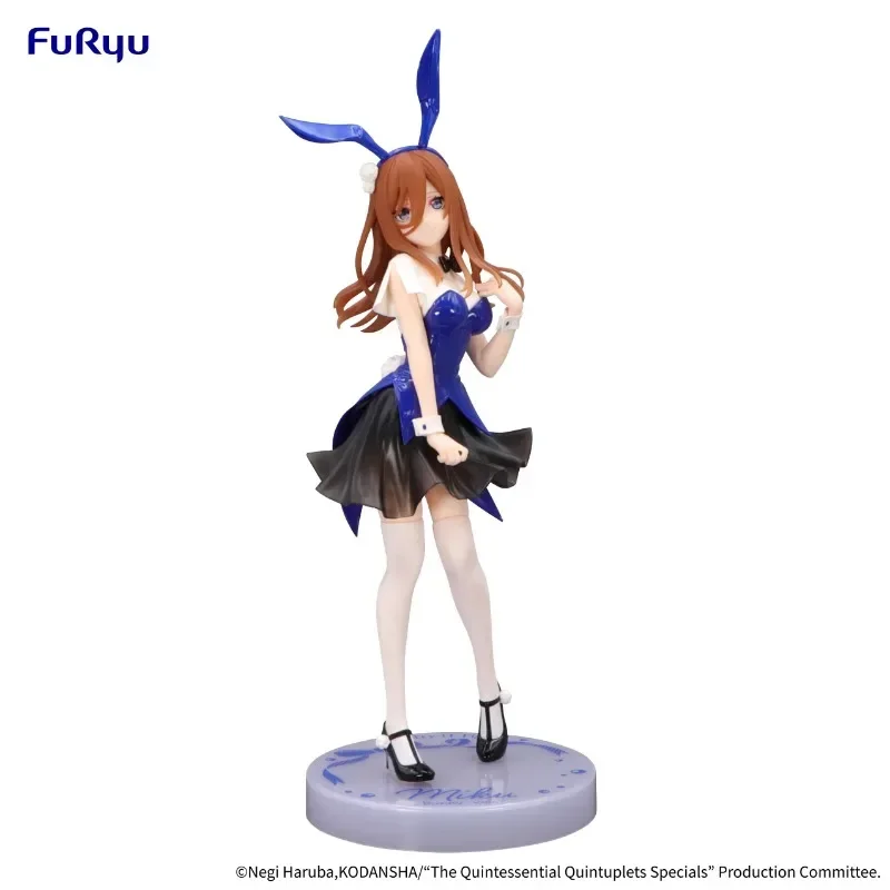 FuRyu Trio-Try-iT Nakano Miku Figure Anime The Quintessential Quintuplets Bunny Girl Heterochromatic color PVC Model Toy Gift