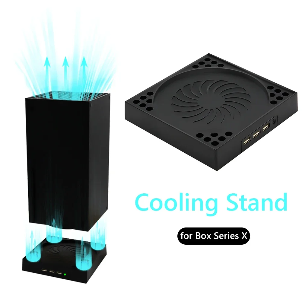 Game Console Non-Slip Stand for Xbox Series X Accessories Cooling Mount Bracket 3 Speed Adjustable Host Heat Dissipation Dock