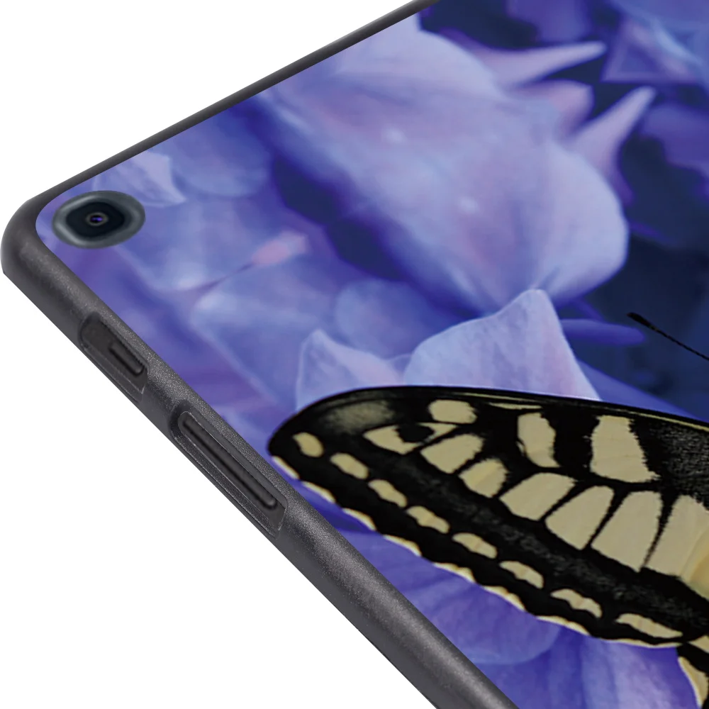 Funda para tableta Samsung Galaxy Tab A7 Lite 8,7/Tab A7 10,4/Tab A 8,0/A 10,5/A 10,1/A 9,7/A A6 10,1 carcasa trasera con estampado de mariposa